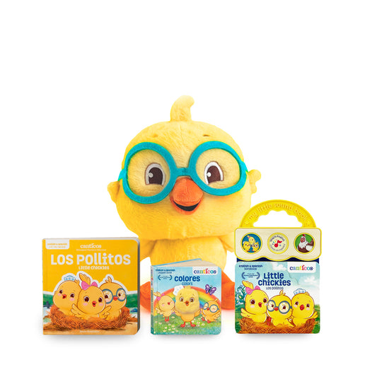 Nicky Superpack: 2 Interactive Books + Los Pollitos Book + Plush