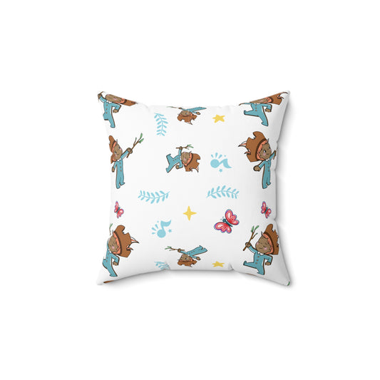 Pin Pon Woodland Kids Throw Pillow
