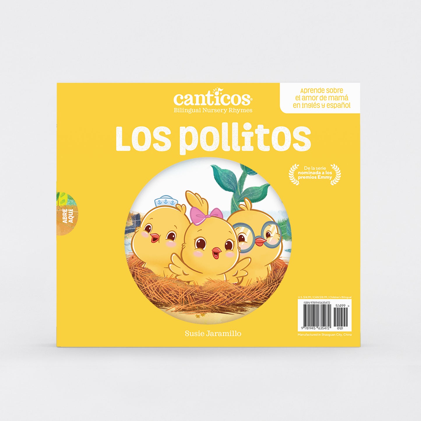 Kiki Chickie Plush + Canticos Los Pollitos Flip & Play Book