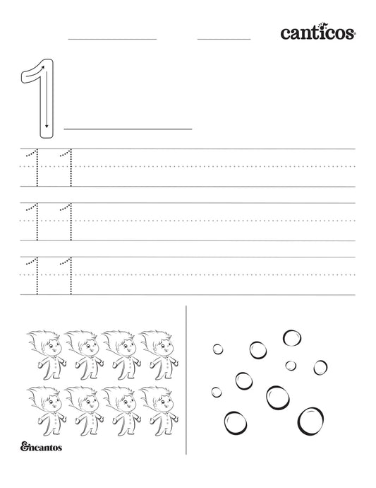 Numbers 1 to 10 — Tracing Pack
