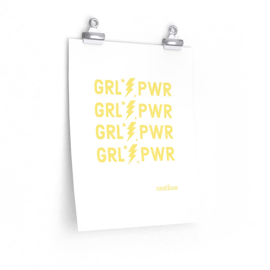 Girl Power - Yellow Poster