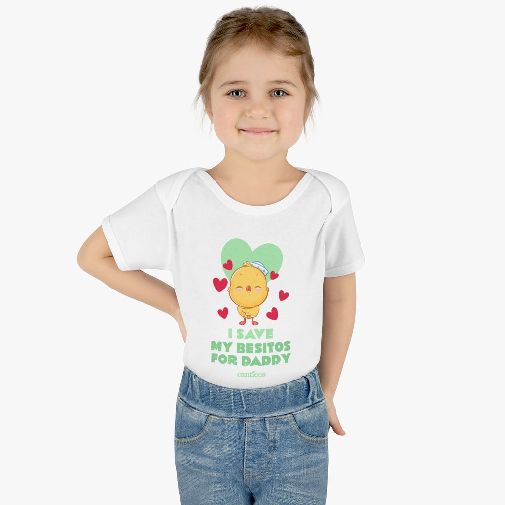 I save my besitos for Daddy Onesie - Ricky