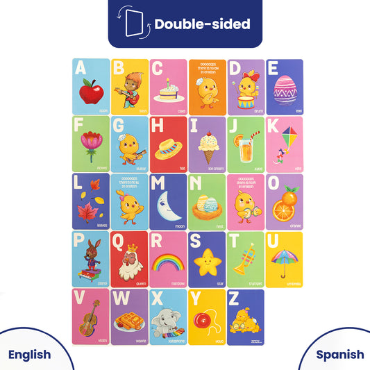 Bilingual Flash Cards: Letters A-Z
