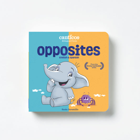 PRE-SALE: Benji Plush + Opposites / Opuestos Bilingual Board Book Bundle