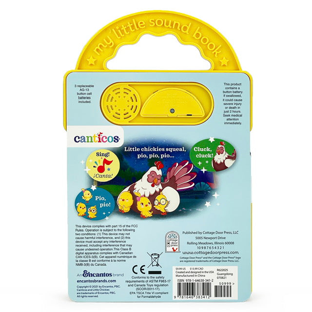 Little Chickies / Los Pollitos - Bilingual / Bilingüe 3-Button Sound Board Book