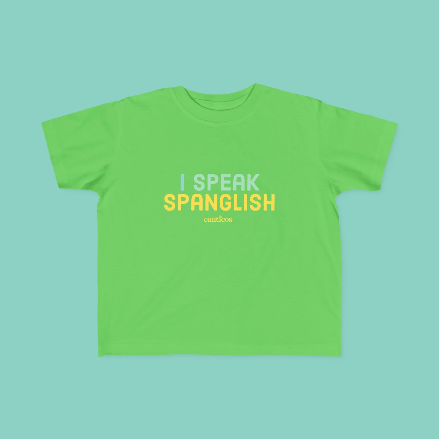I Speak Spanglish Toddler T-shirt - Yellow