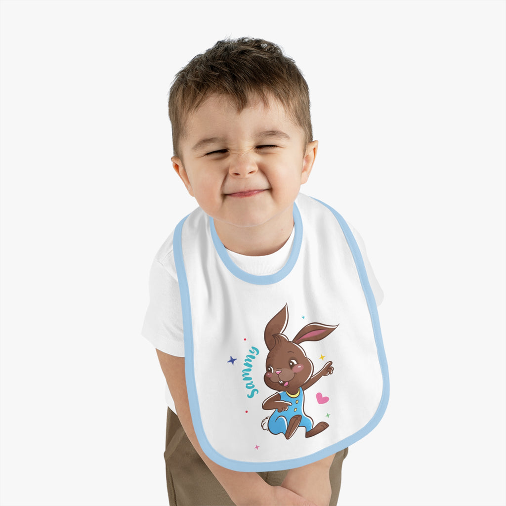 Sammy the Bunny Bib – Sweet, Silly & Snack-Read