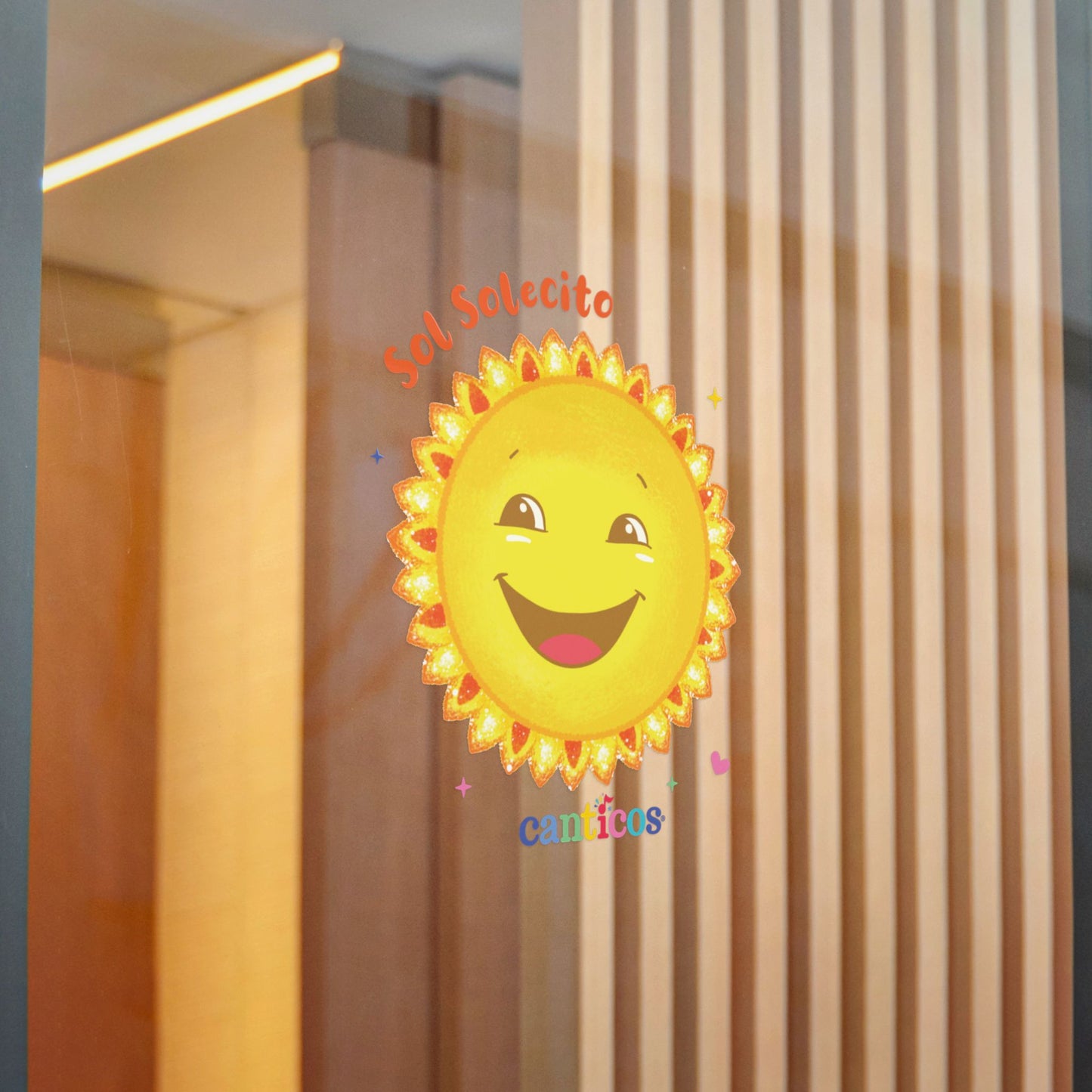 Sol Solecito, Little Sunny Sunshine - Kiss Cut Canticos Sticker, Room Decor