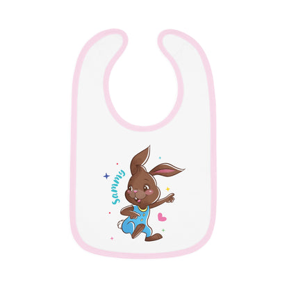 Sammy the Bunny Bib – Sweet, Silly & Snack-Read
