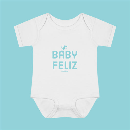 Baby Feliz Blue Onesie