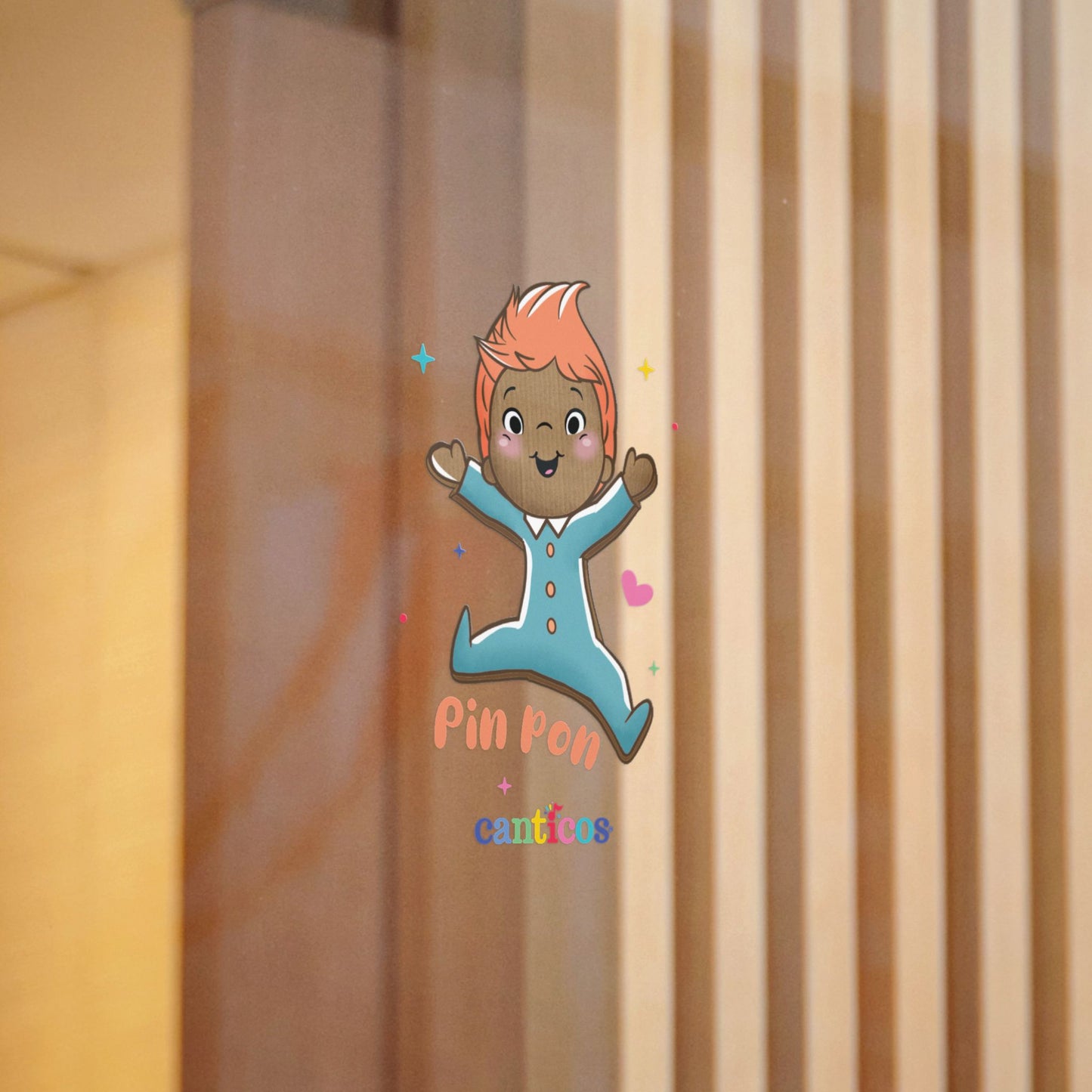 Pin Pon is Here! - Kiss Cut Canticos Sticker, Room Decor