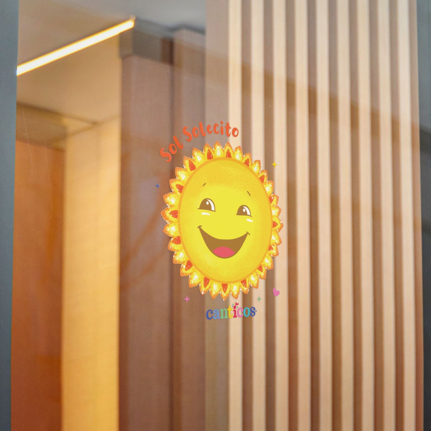 Sol Solecito, Little Sunny Sunshine - Kiss Cut Canticos Sticker, Room Decor