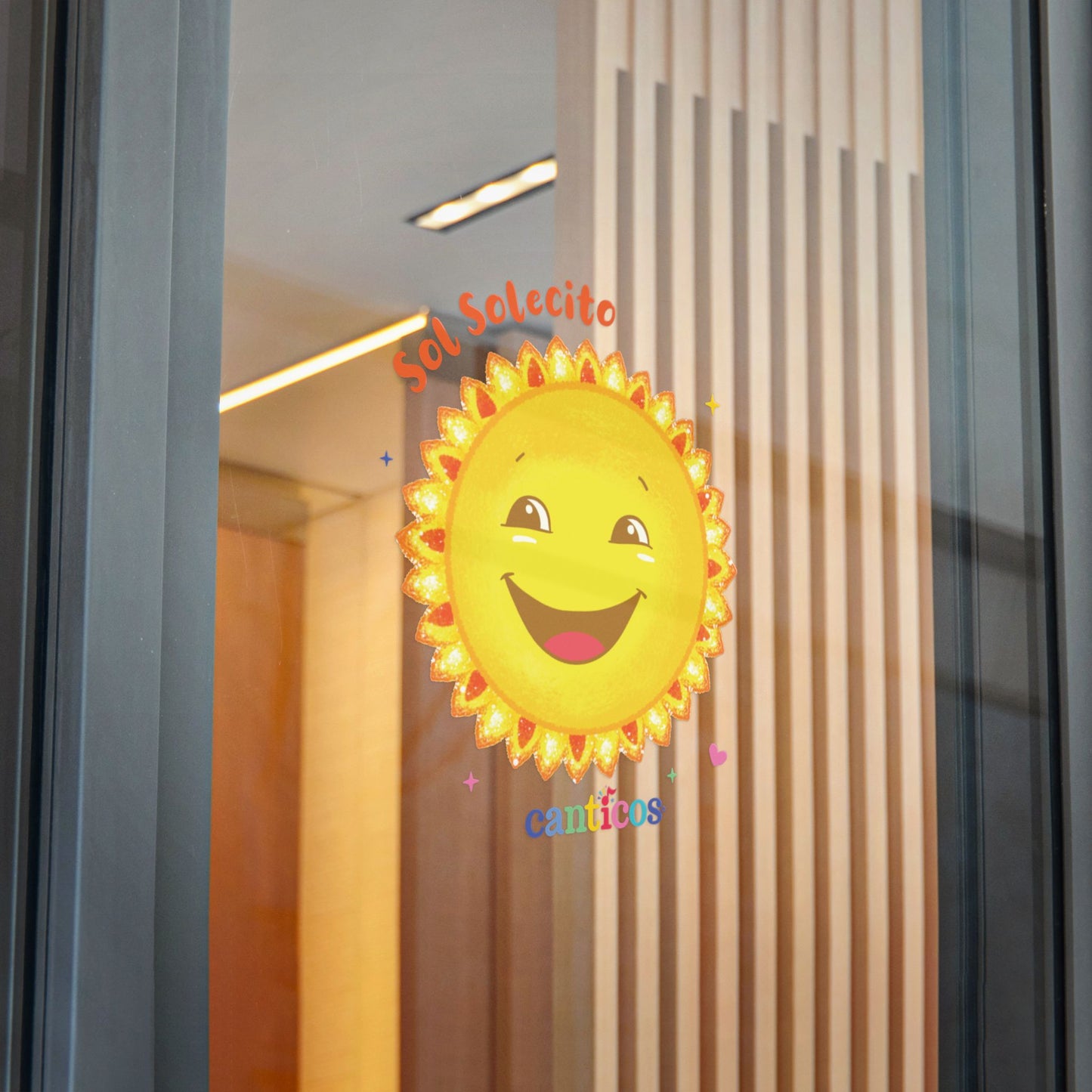 Sol Solecito, Little Sunny Sunshine - Kiss Cut Canticos Sticker, Room Decor