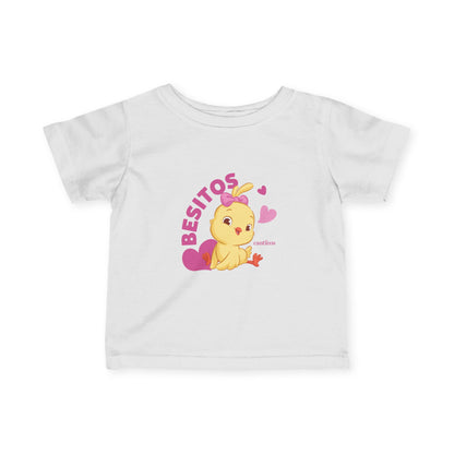 Cute Kids' T-Shirt with 'Besitos’ Kiki Chickie