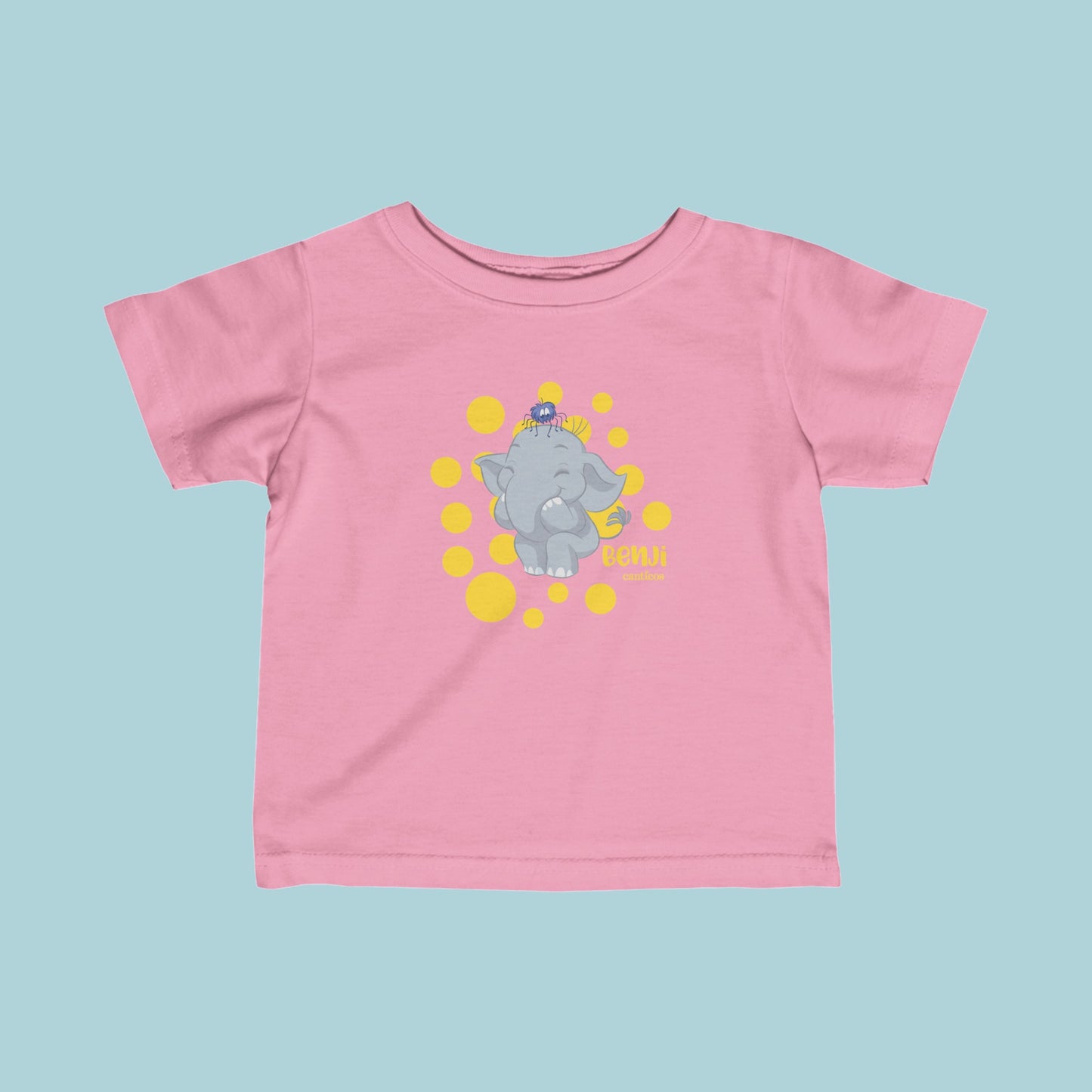 Benji the Elephant Infant T-Shirt - Yellow