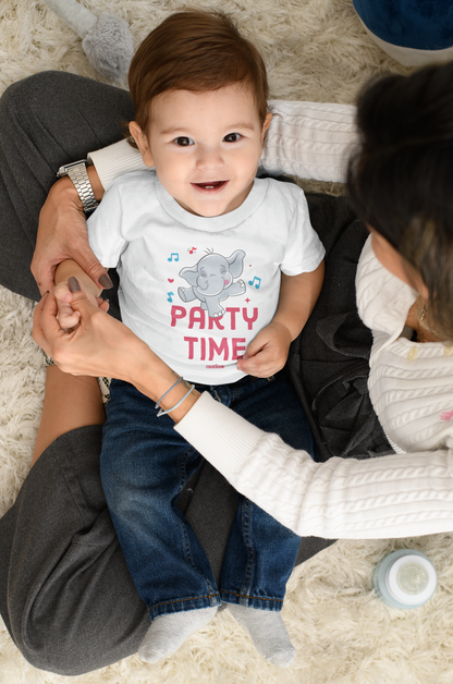 Benji the Elephant 'Party Time' Baby T-Shirt