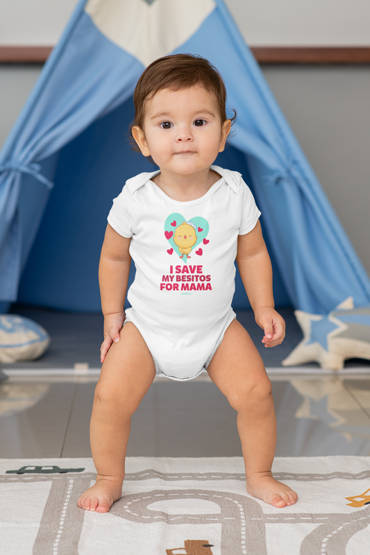 I Save my Besitos for Mama Onesie - Green