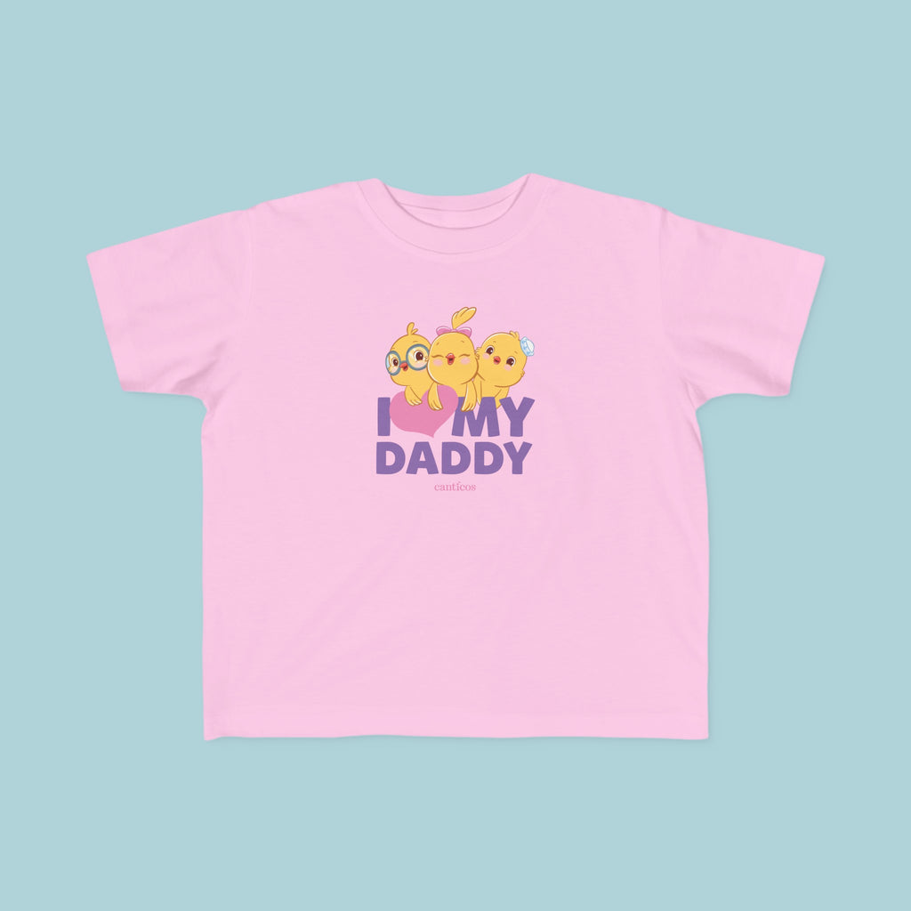I love my Daddy Purple Toddler T-shirt - Little Chickies