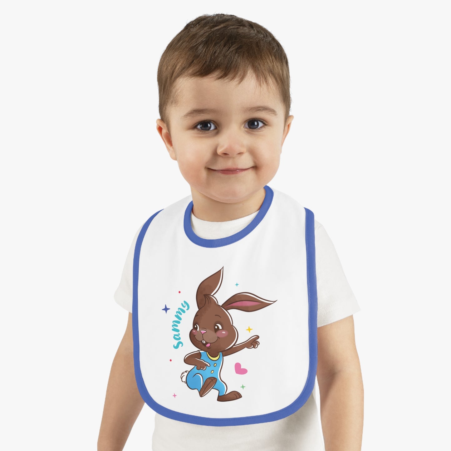 Sammy the Bunny Bib – Sweet, Silly & Snack-Read