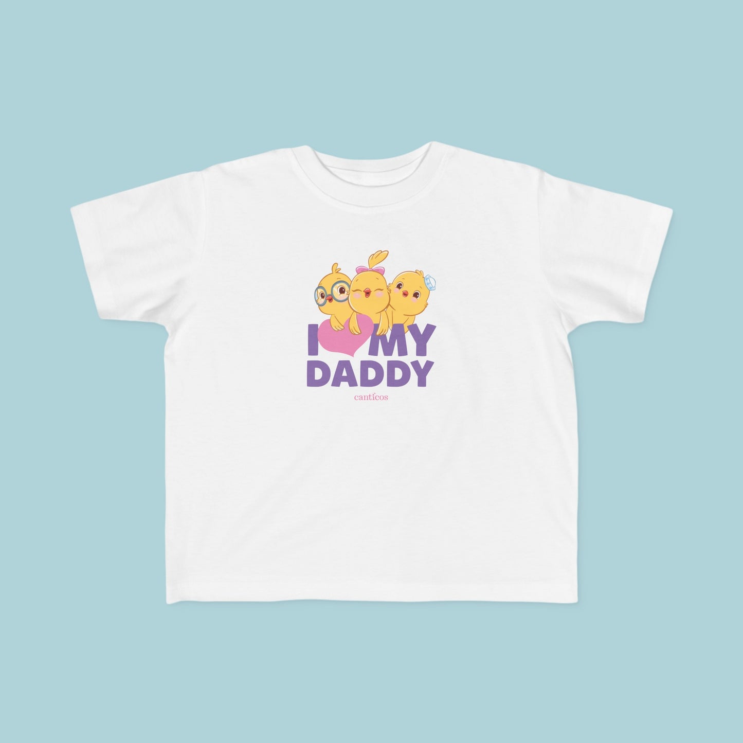 I love my Daddy Purple Toddler T-shirt - Little Chickies