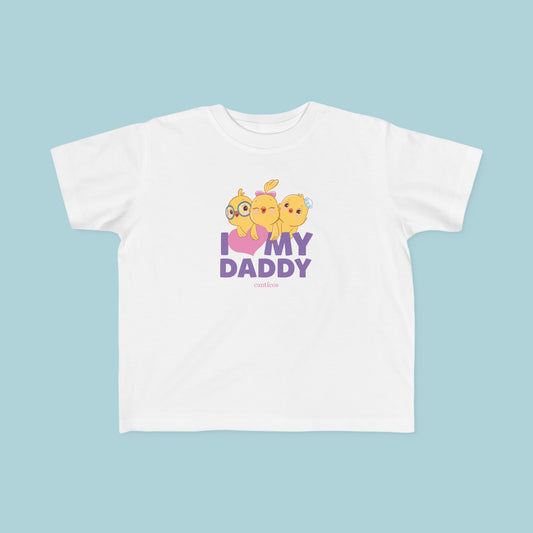 I love my Daddy Purple Toddler T-shirt - Little Chickies