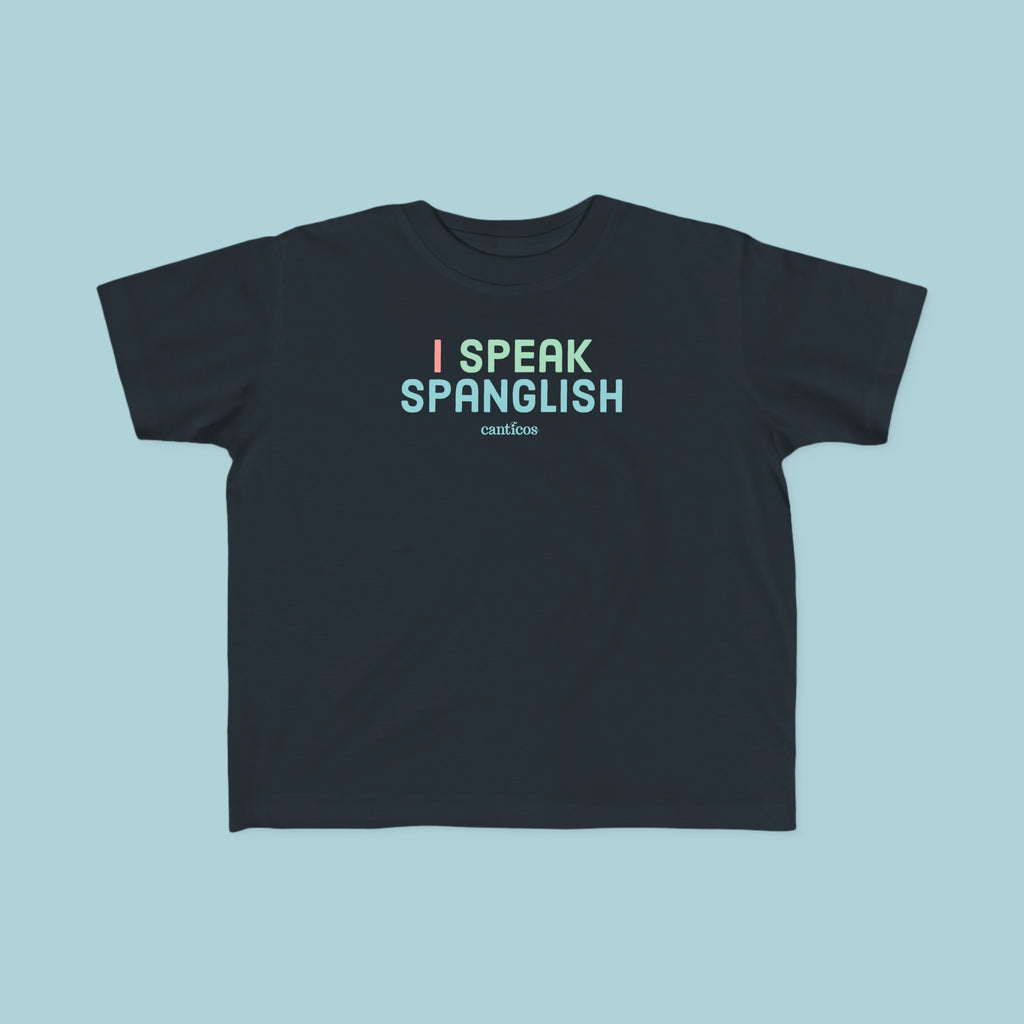 I Speak Spanglish Toddler T-shirt - Blue