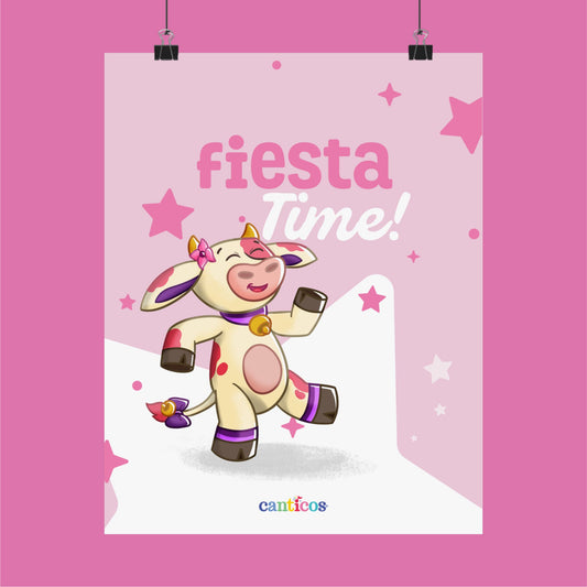La Vaca Lola Fiesta Time Kids Poster