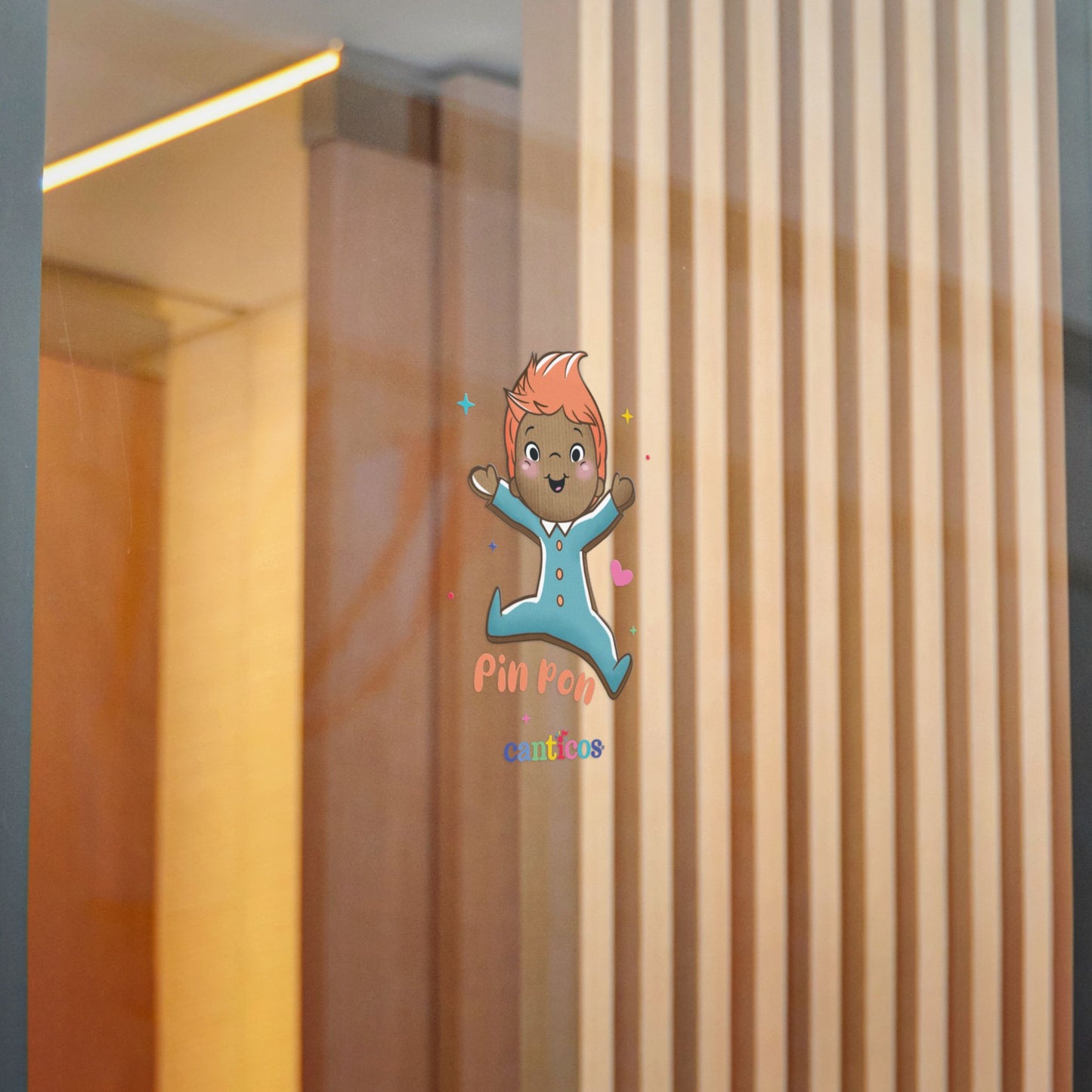 Pin Pon is Here! - Kiss Cut Canticos Sticker, Room Decor