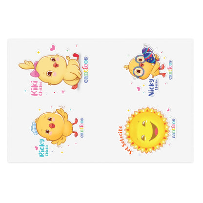 Chickie Canticos Sticker Sheets for Classroom or Party Favors