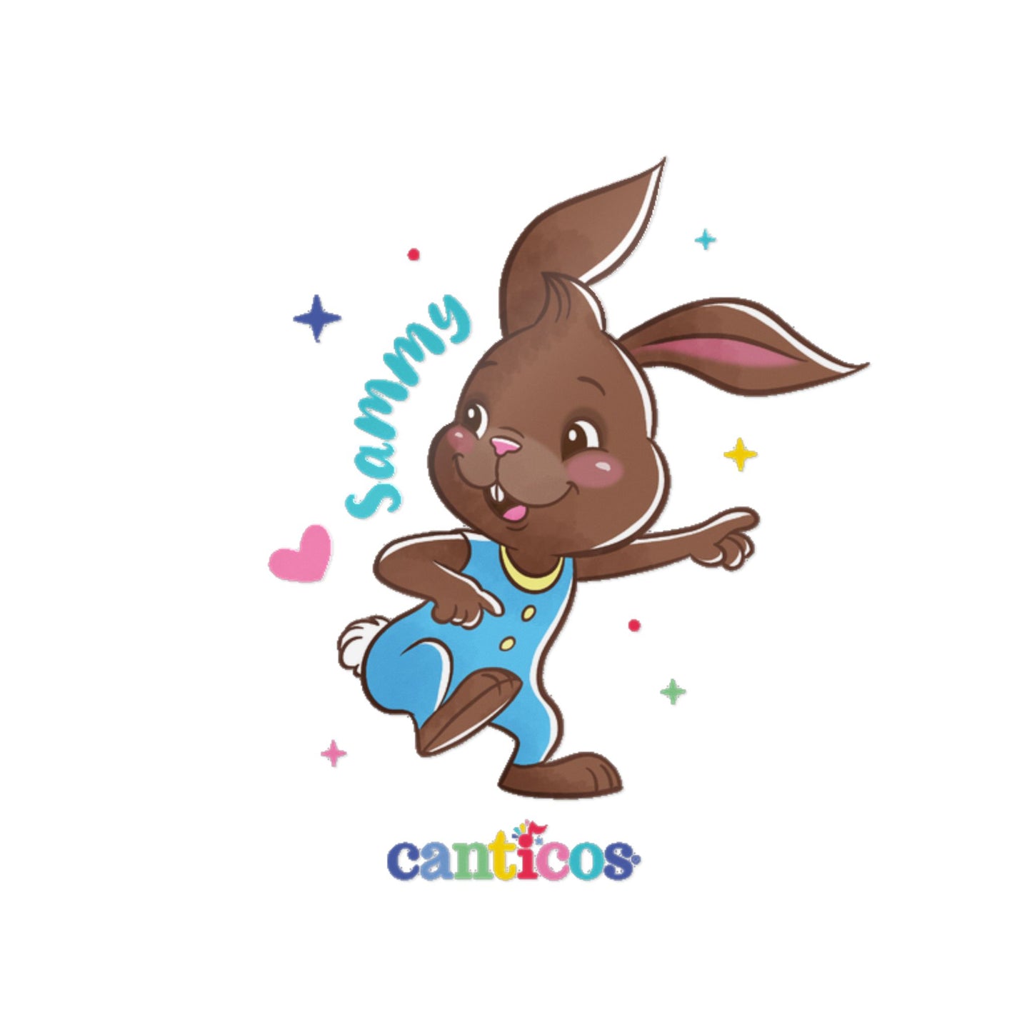 Sammy the Bunny Kiss-Cut Canticos Stickers - Room Decor
