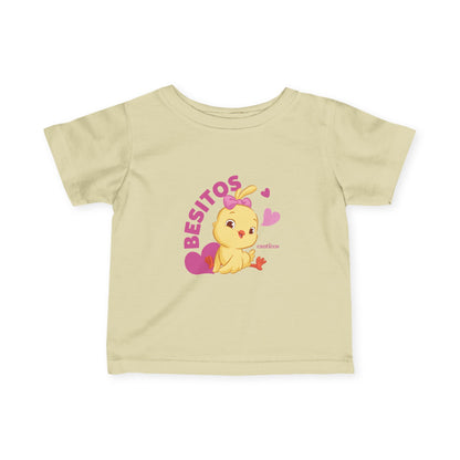 Cute Kids' T-Shirt with 'Besitos’ Kiki Chickie
