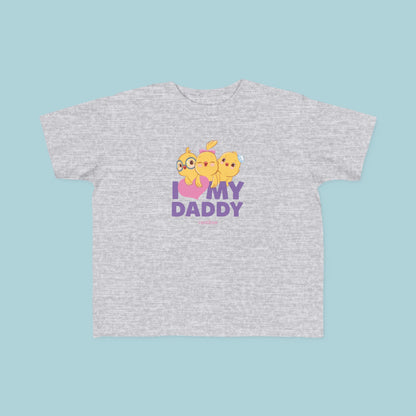 I love my Daddy Purple Toddler T-shirt - Little Chickies