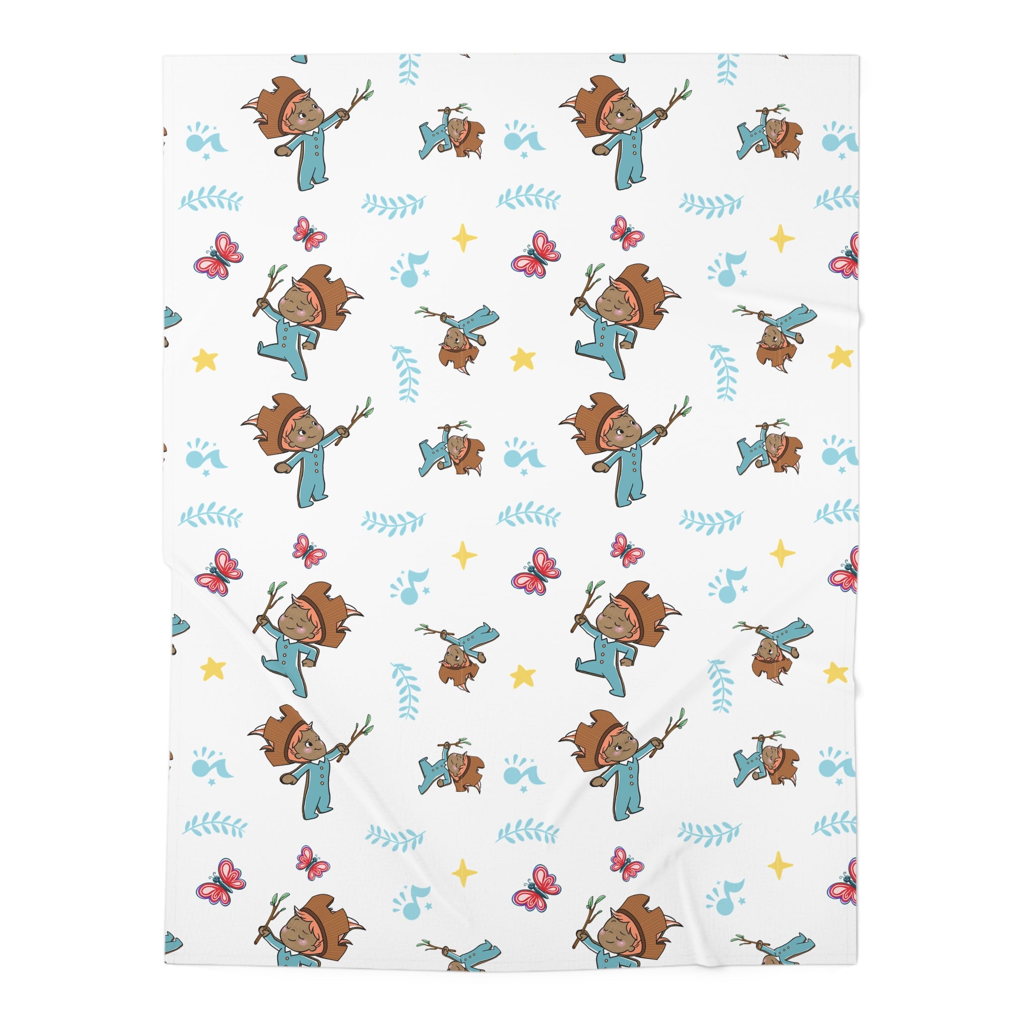 Pin Pon Friends Baby Swaddle Blanket