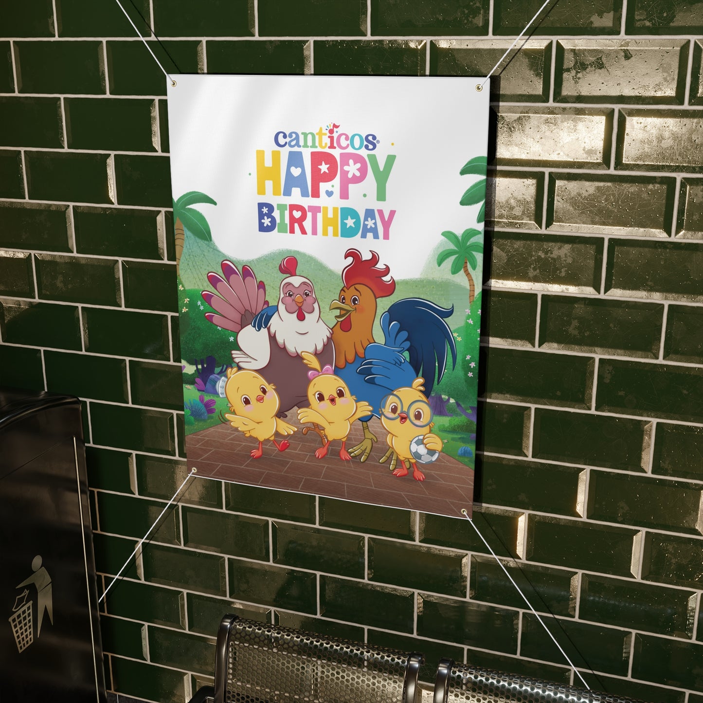 Canticos Birthday Banner – Chickie Family Celebration