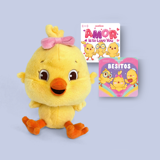Kiki Storytime Set: Amor & Besitos Books + Plush