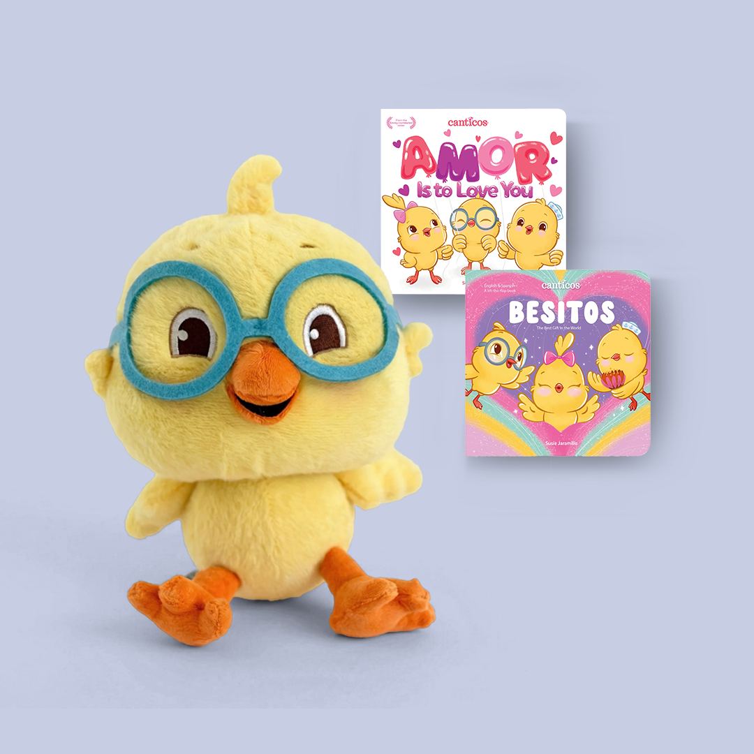 Nicky Storytime Set: Amor & Besitos Books + Plush