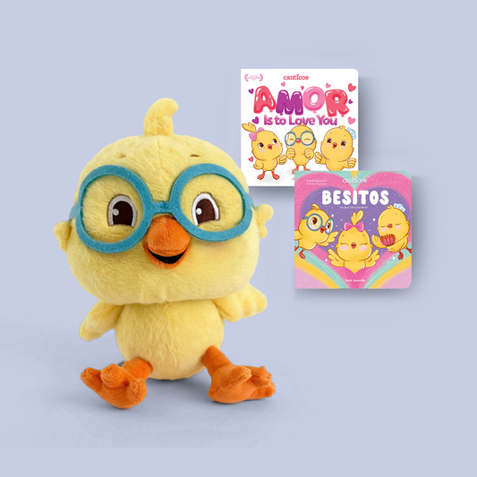 Nicky Storytime Set: Amor & Besitos Books + Plush
