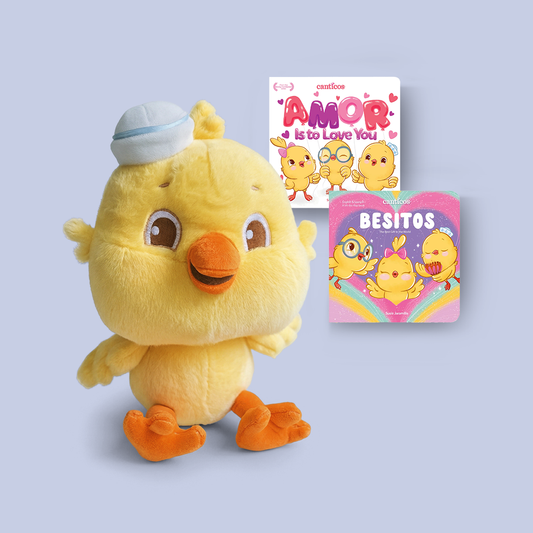 Ricky Storytime Set: Amor & Besitos Books + Plush