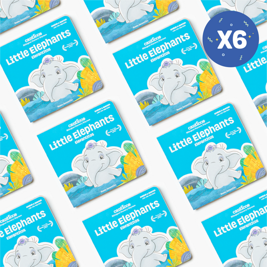 6-Book Party Favor Set – Elefantitos / Little Elephants