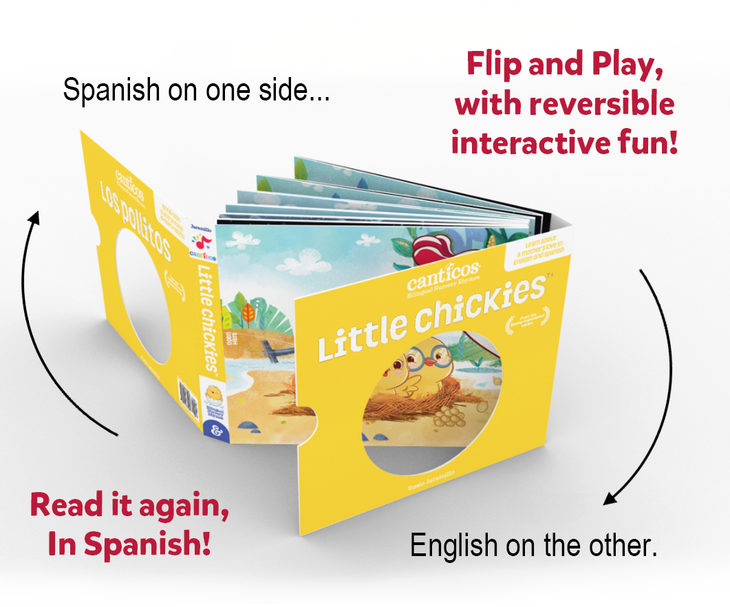 Nicky Chickie Plush + Canticos Los Pollitos Flip & Play Book