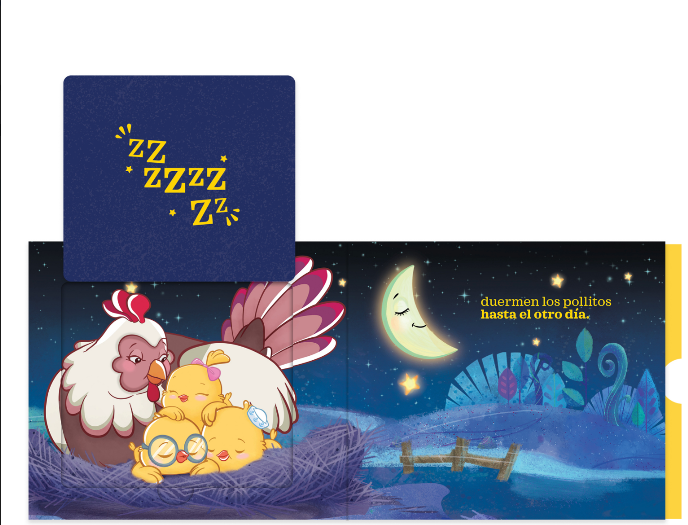 Little Chickies / Los Pollitos, Flip & Play Bilingual Book