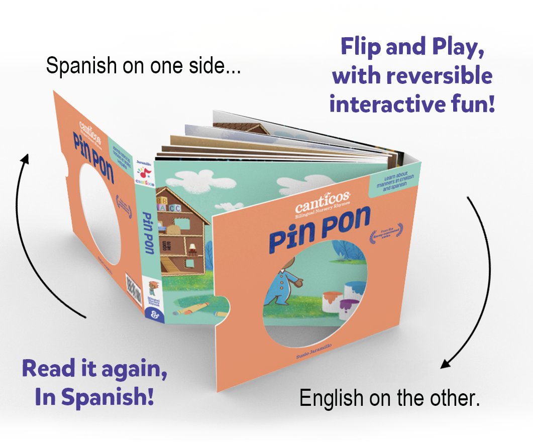 Pin Pon, Flip & Play Bilingual Book
