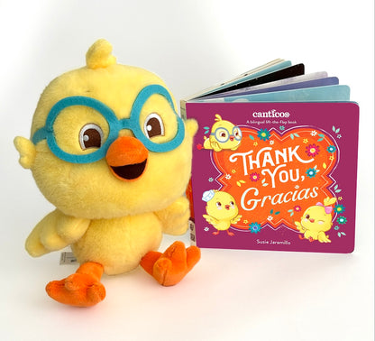 NEW: Canticos Thank you, Gracias book plus Nicky Chickie bundle