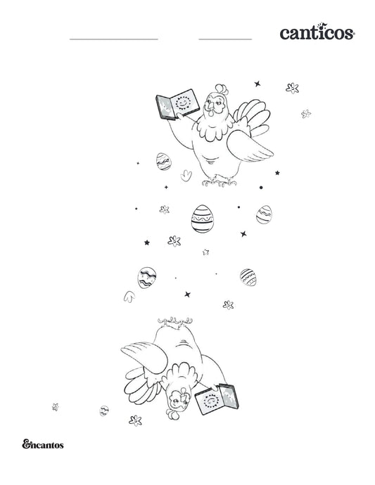 Chickies Celebration — Coloring Sheet
