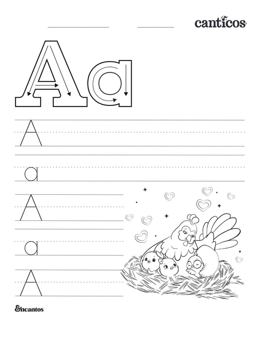 Letter A — Tracing Practice