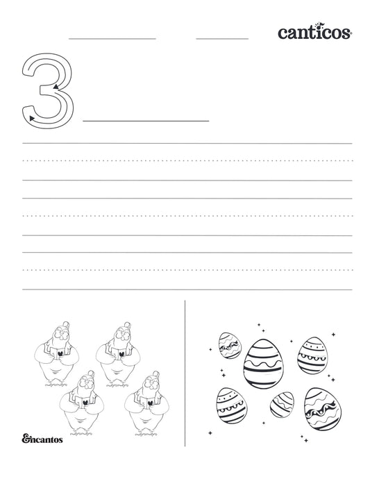 Letter M — Tracing Practice