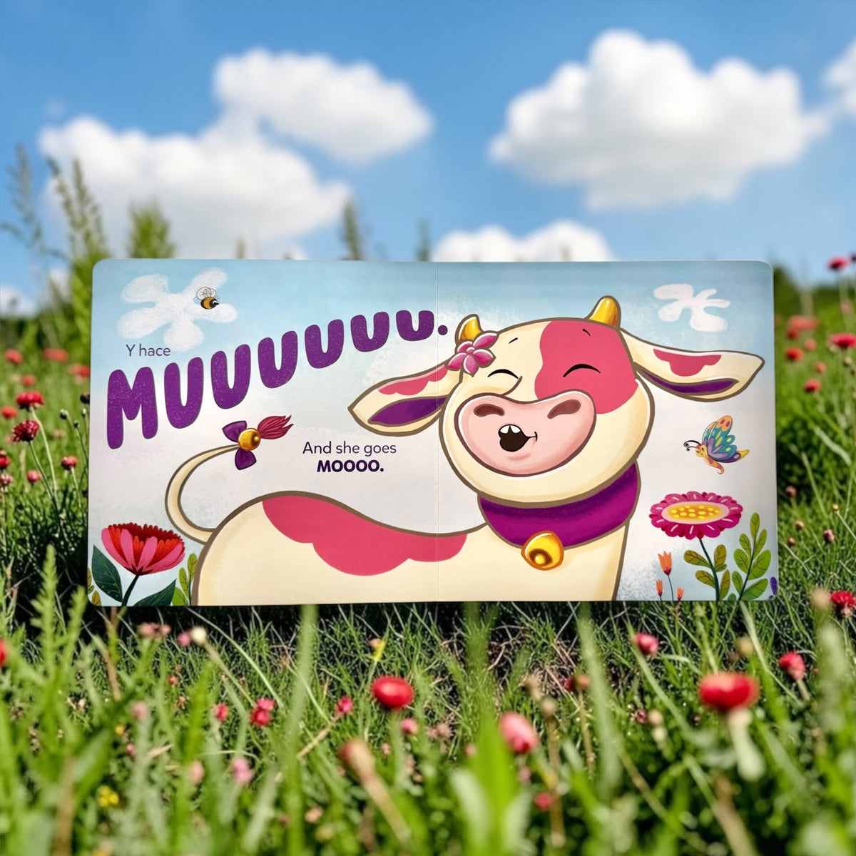 PRE-SALE: La Vaca Lola / Lola the Cow, Bilingual Book with Moving Parts