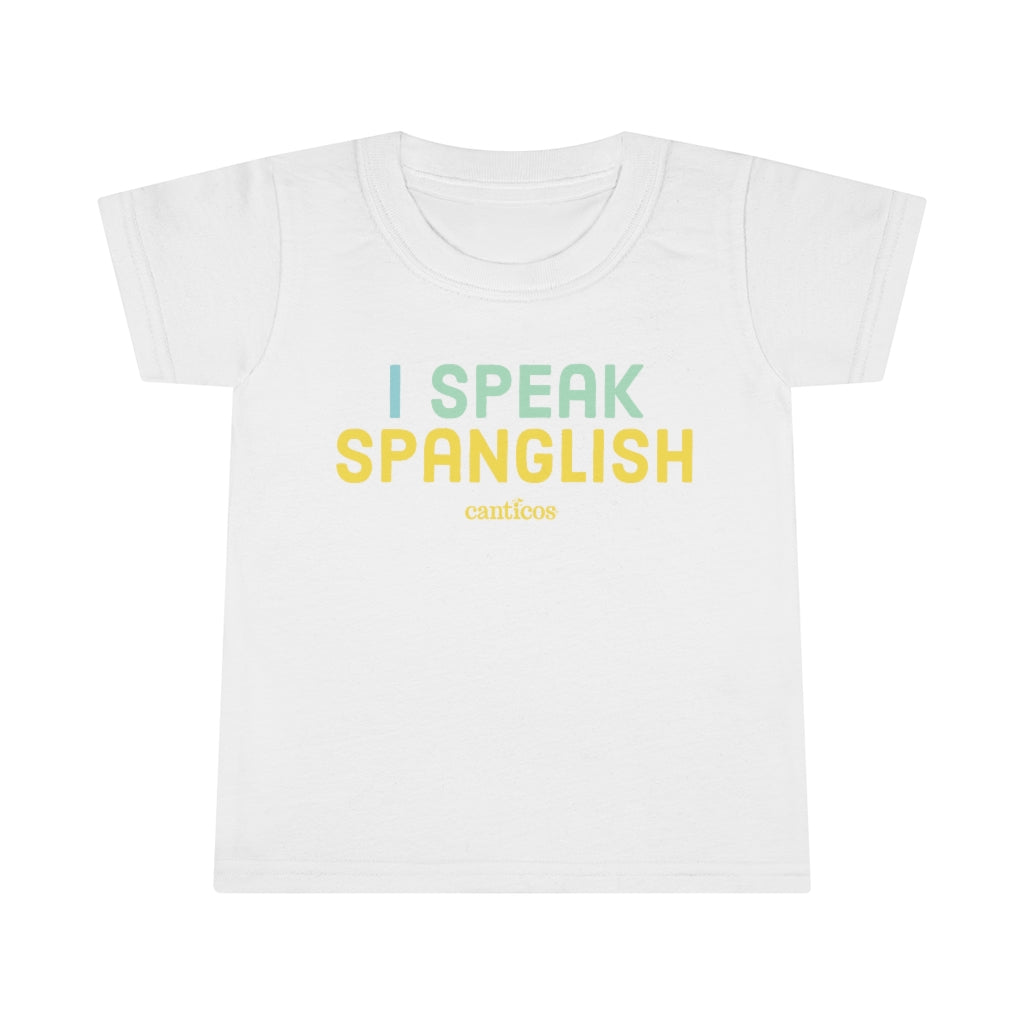 I Speak Spanglish Toddler T-shirt - Yellow
