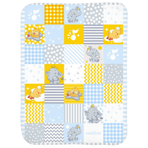 Canticos Sherpa Baby Blanket - Blue