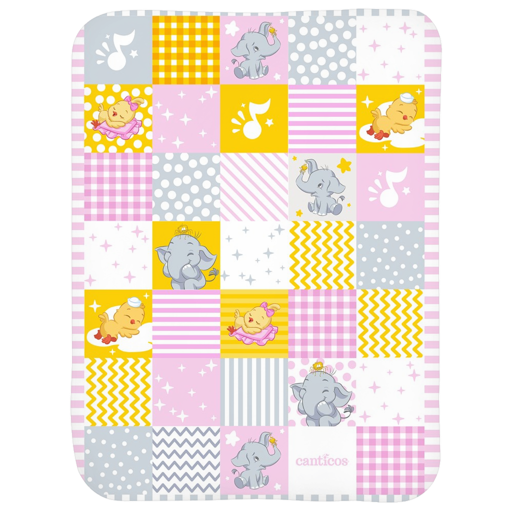 Canticos Sherpa Baby Blanket - Pink